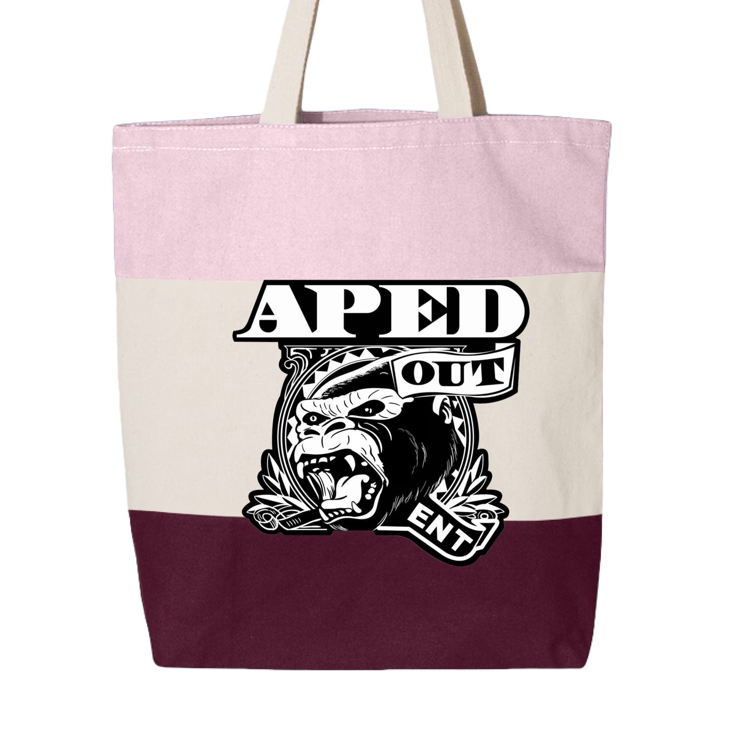 Maroon/ Natural/ Light Pink - BACK