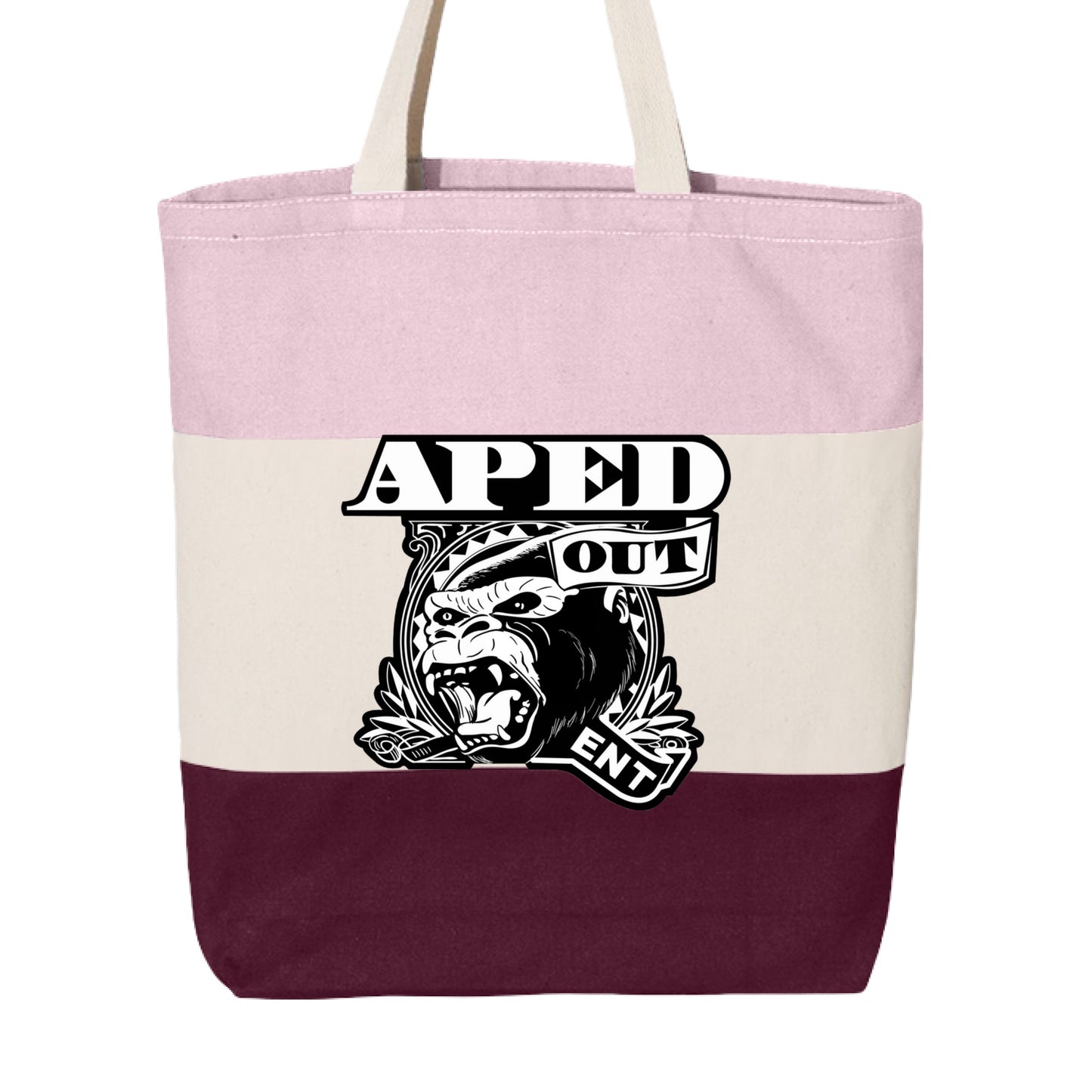 Maroon/ Natural/ Light Pink - FRONT